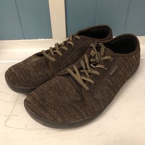 Whitin Wide Barefoot Minimalist Fashion Sneaker Brown Lace up Men’s Size‎ 47 W81